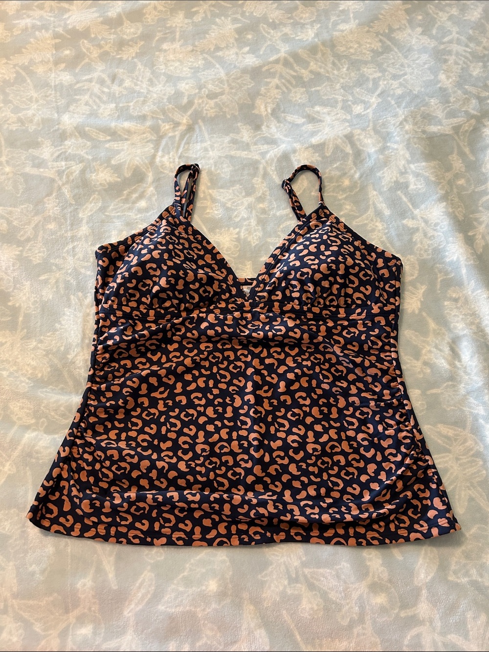 Kona Sol Animal Print Swim Top